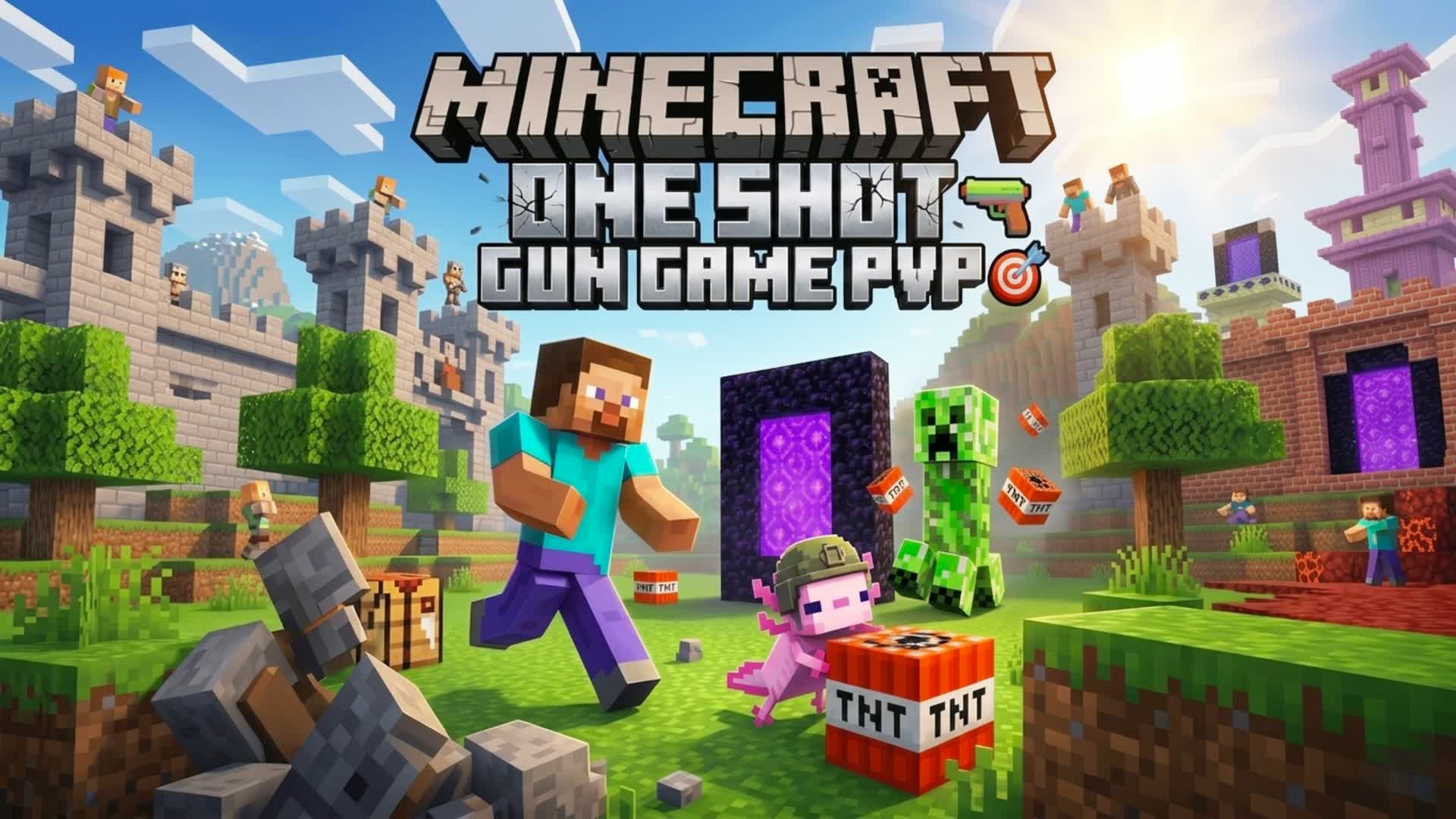 Minecraftガンゲーム🔫ワンショットPvP🎯