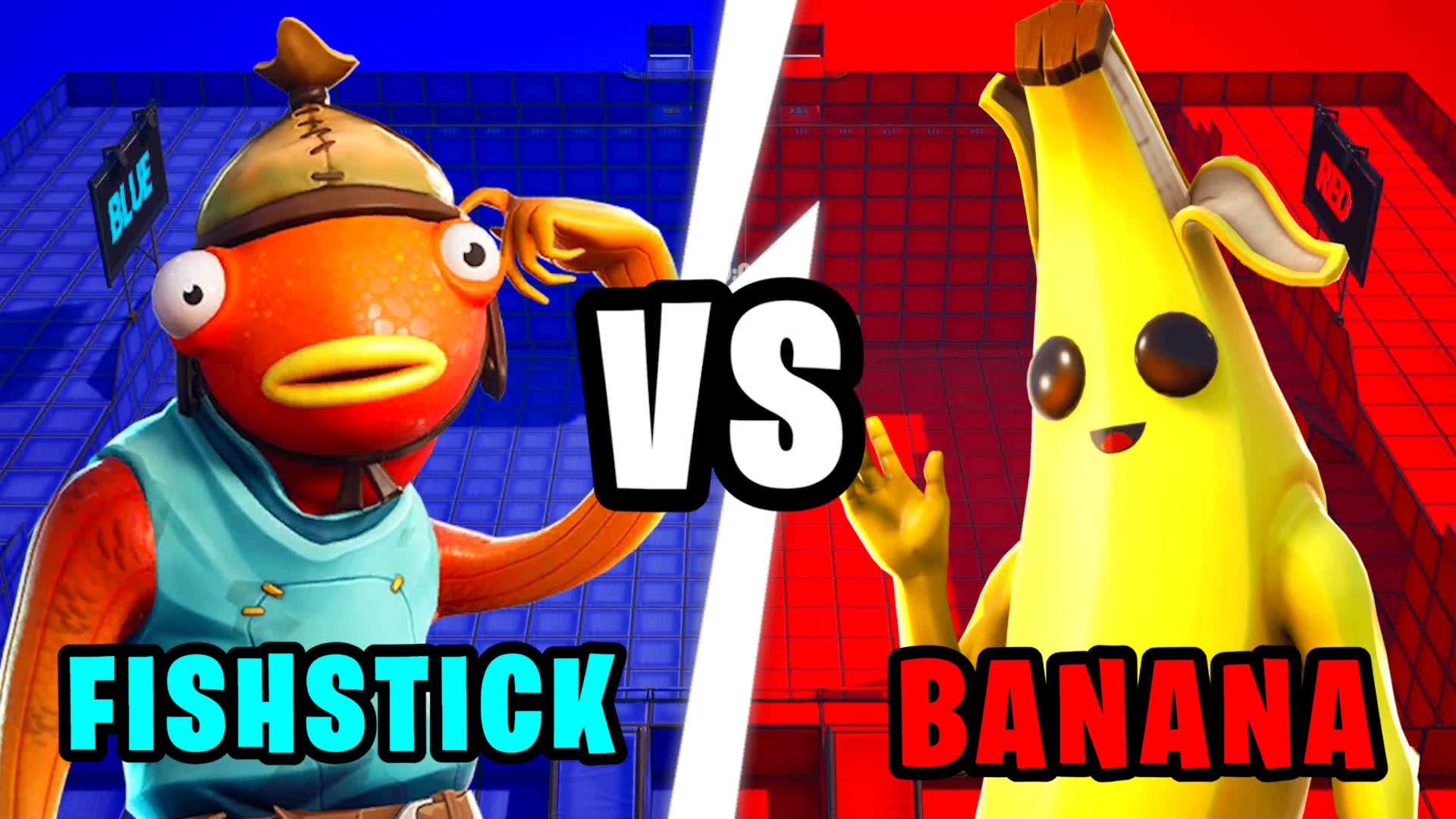 FISHSTICK VS BANANA 🏆 RED VS BLUE🔴🔵