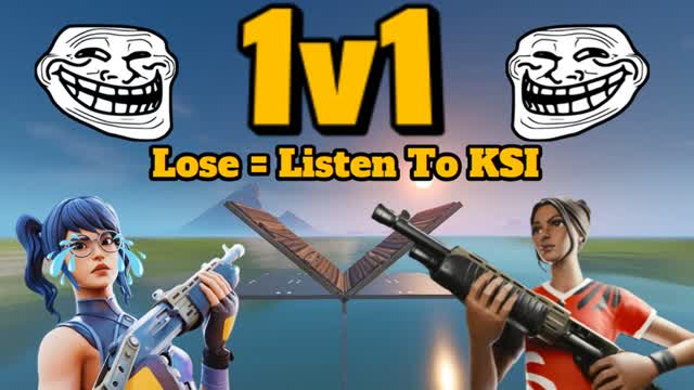 1V1 BUT LOSER LISTENS TO KSI