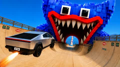 WUGGY CAR DRIVE CITY RAMP JUMP HORROR