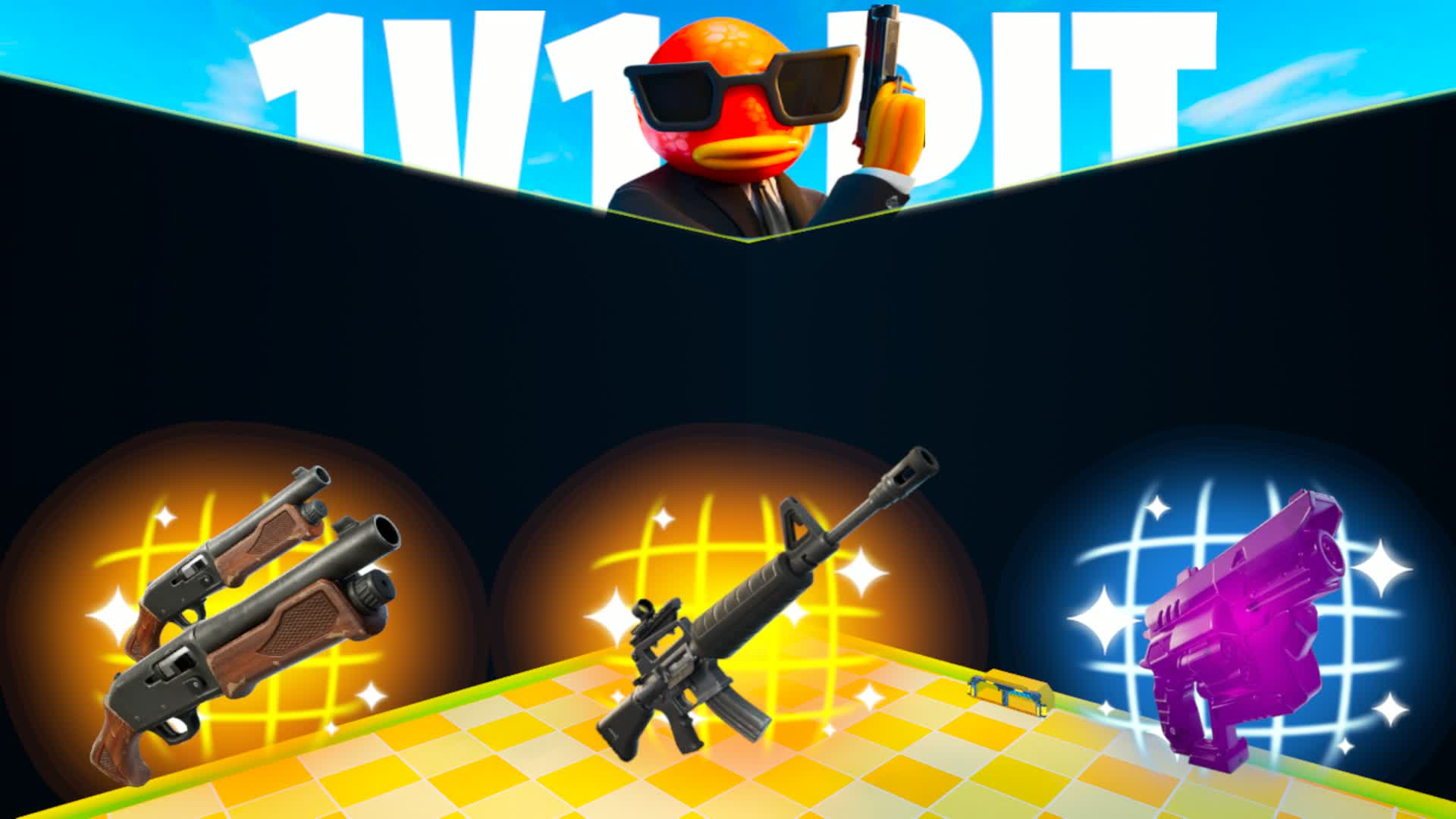 [📊] Golden 1V1 Pit Ffa CODE: 5387-9939-4769 | Fortnite Live Stats - fortnite