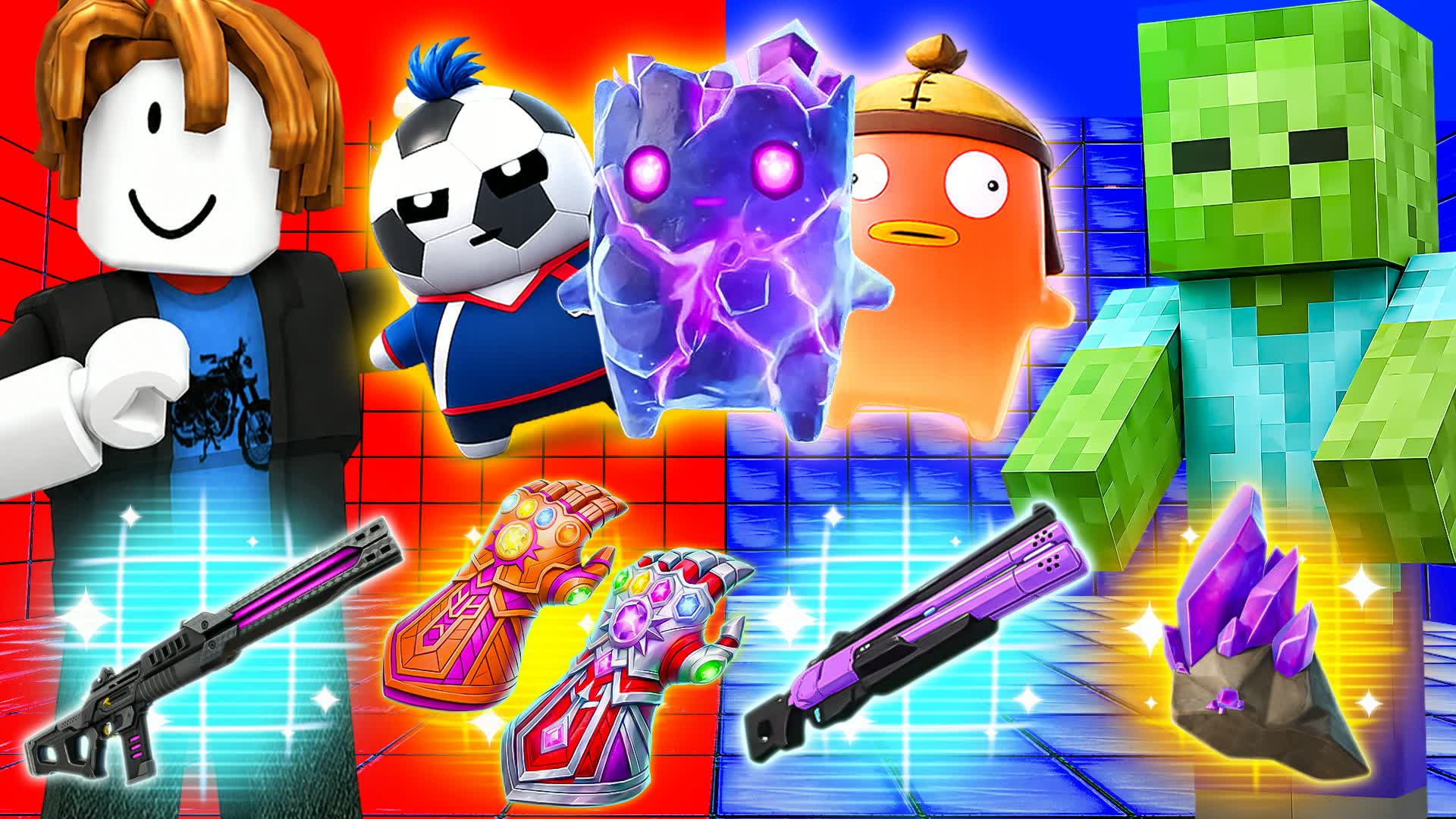 BOSS FIGHT RED VS BLUE 🔴🔵 99 BOTS