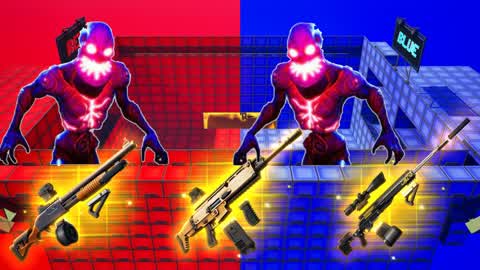 CRAZY RED VS BLUE 🔴🔵 ZOMBIES