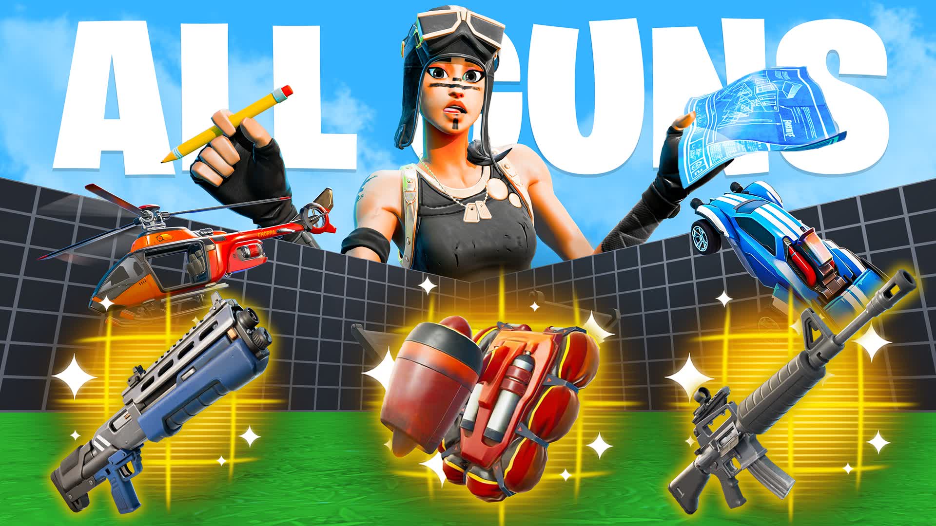 ALL GUN & CARS 1V1 - كل الاسلحة