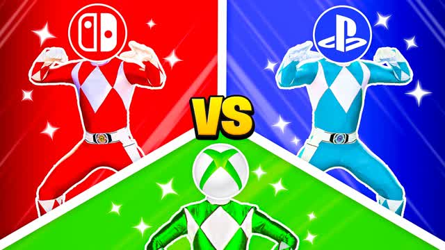 POWER RED VS BLUE VS GREEN 💙❤️💙