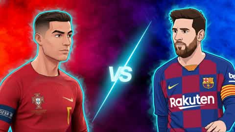 Ronaldo Red  vs Blue Messi
