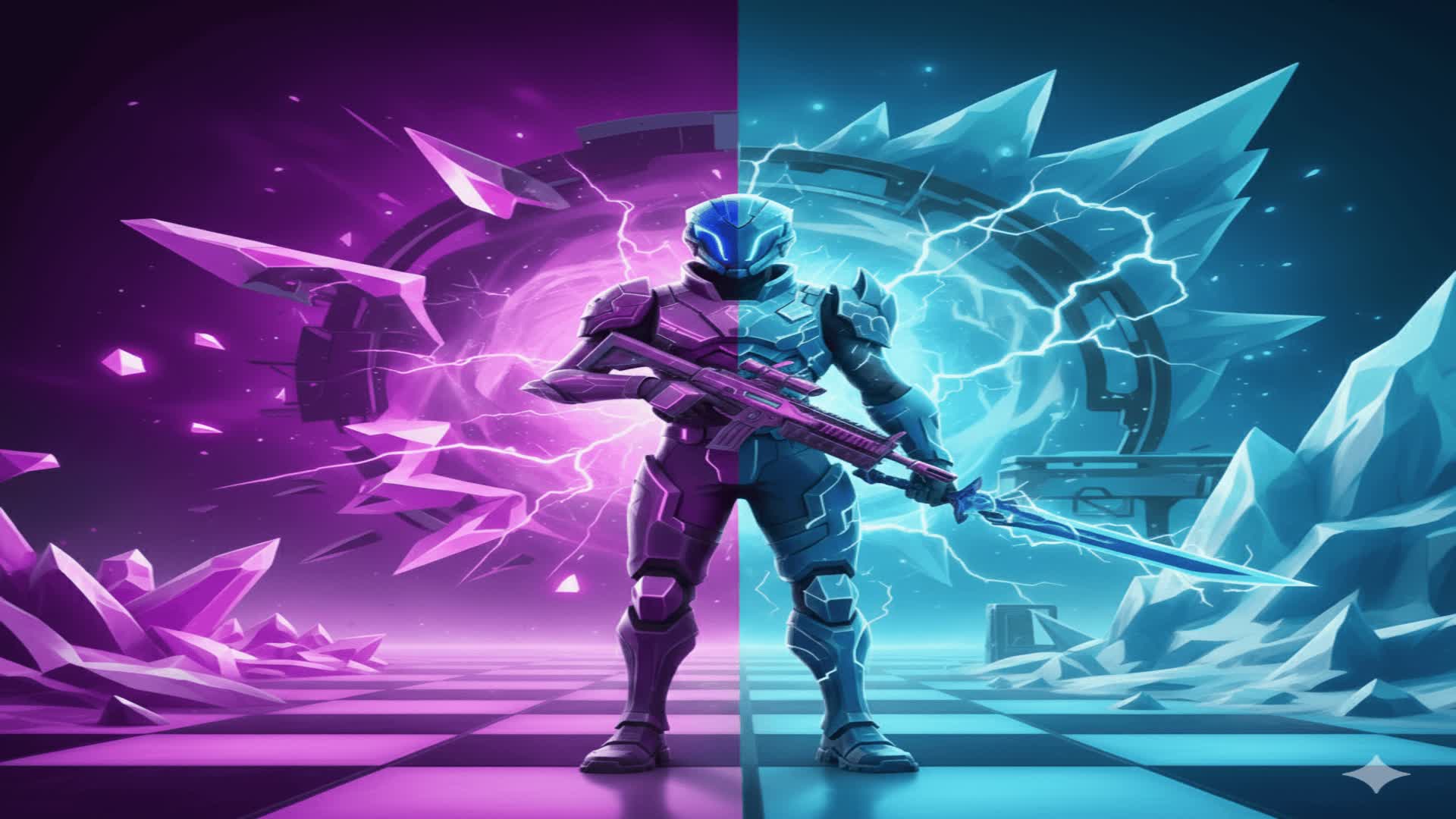 Purple v blue