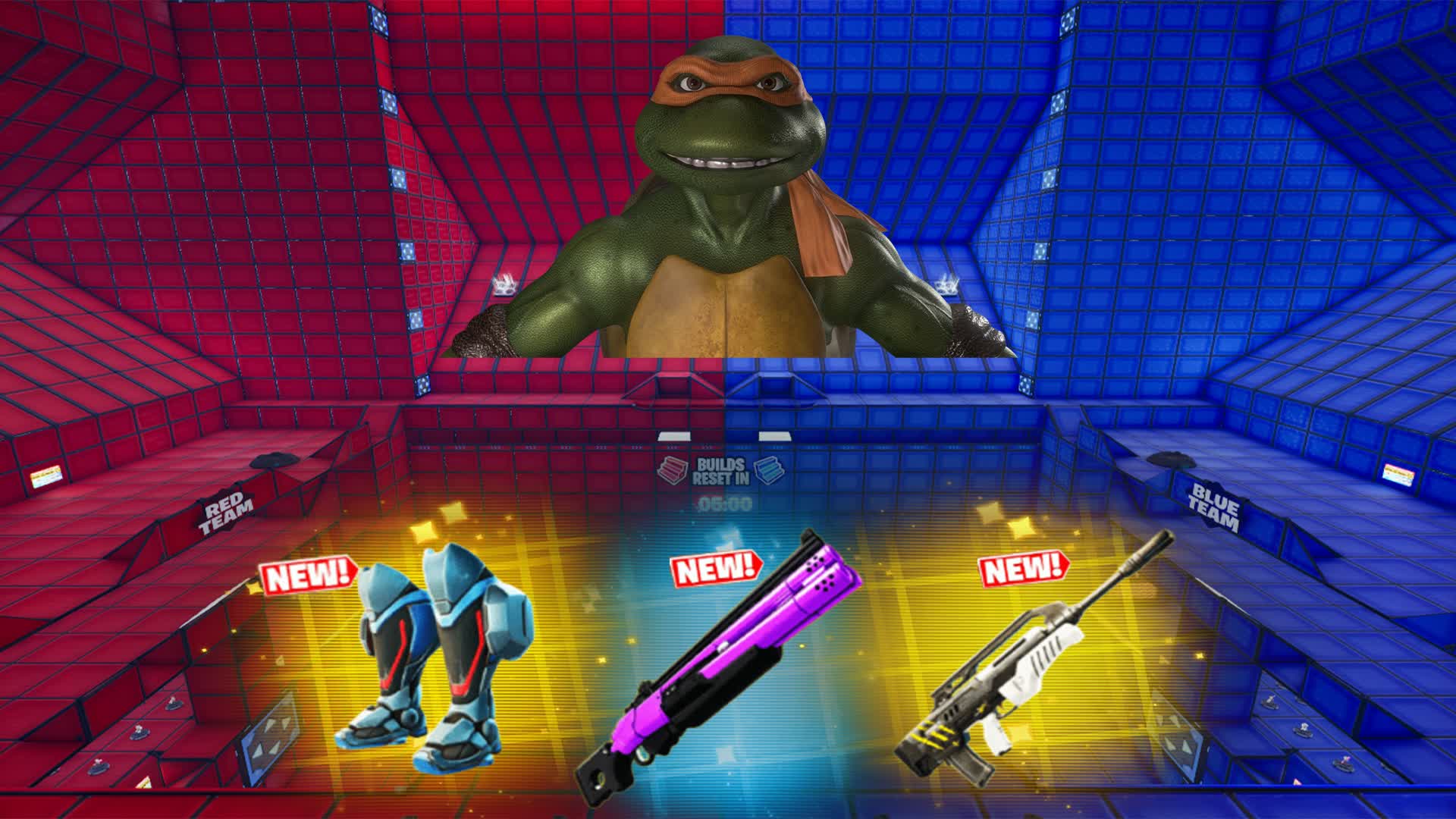 TURTLE RED VS BLUE🔴🔵