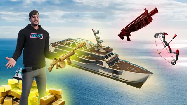 🛥️ MRBEAST GUNGAME [PROTECT THE YACHT]