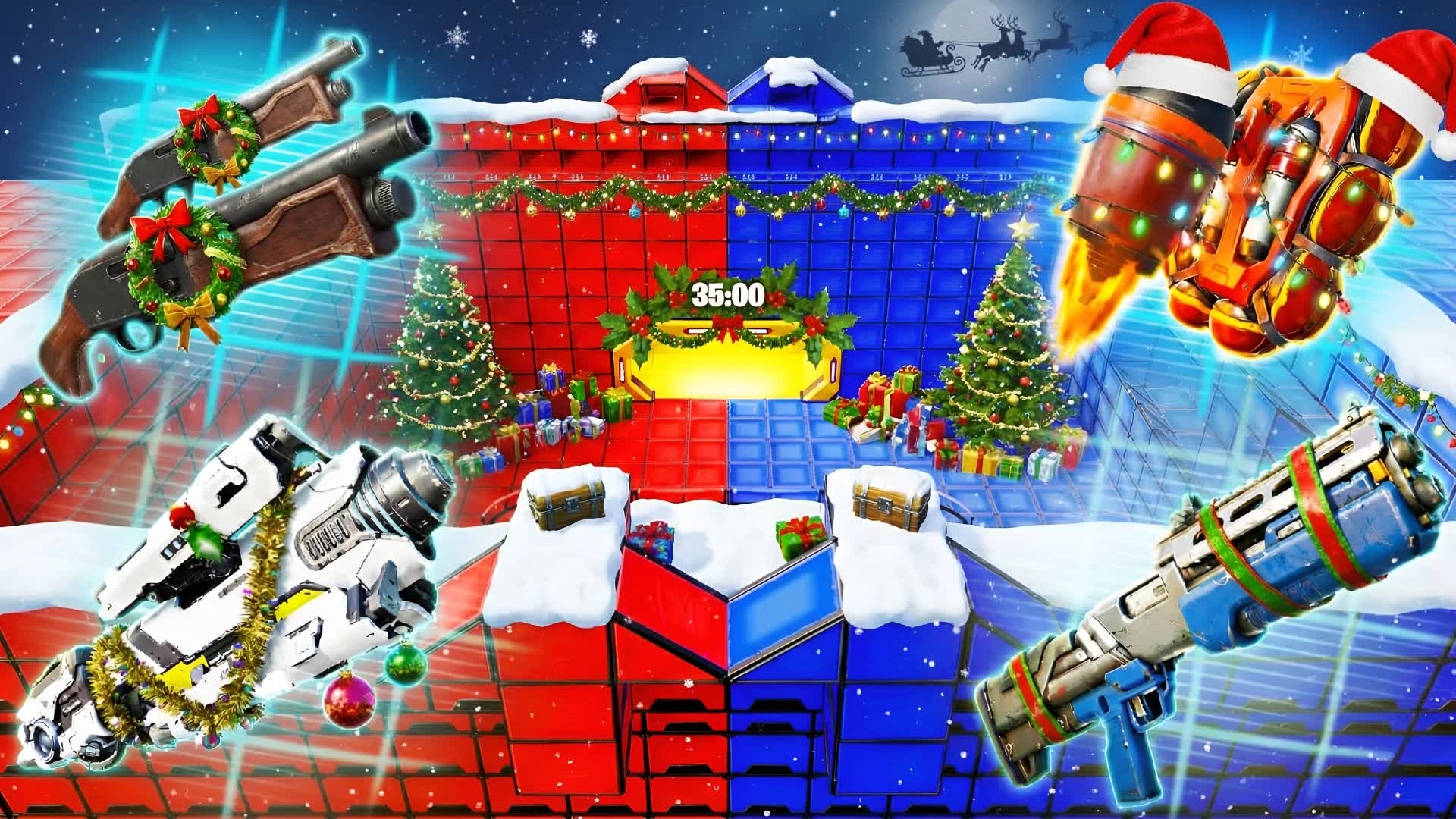 MEGA RED VS BLUE - CHRISTMAS