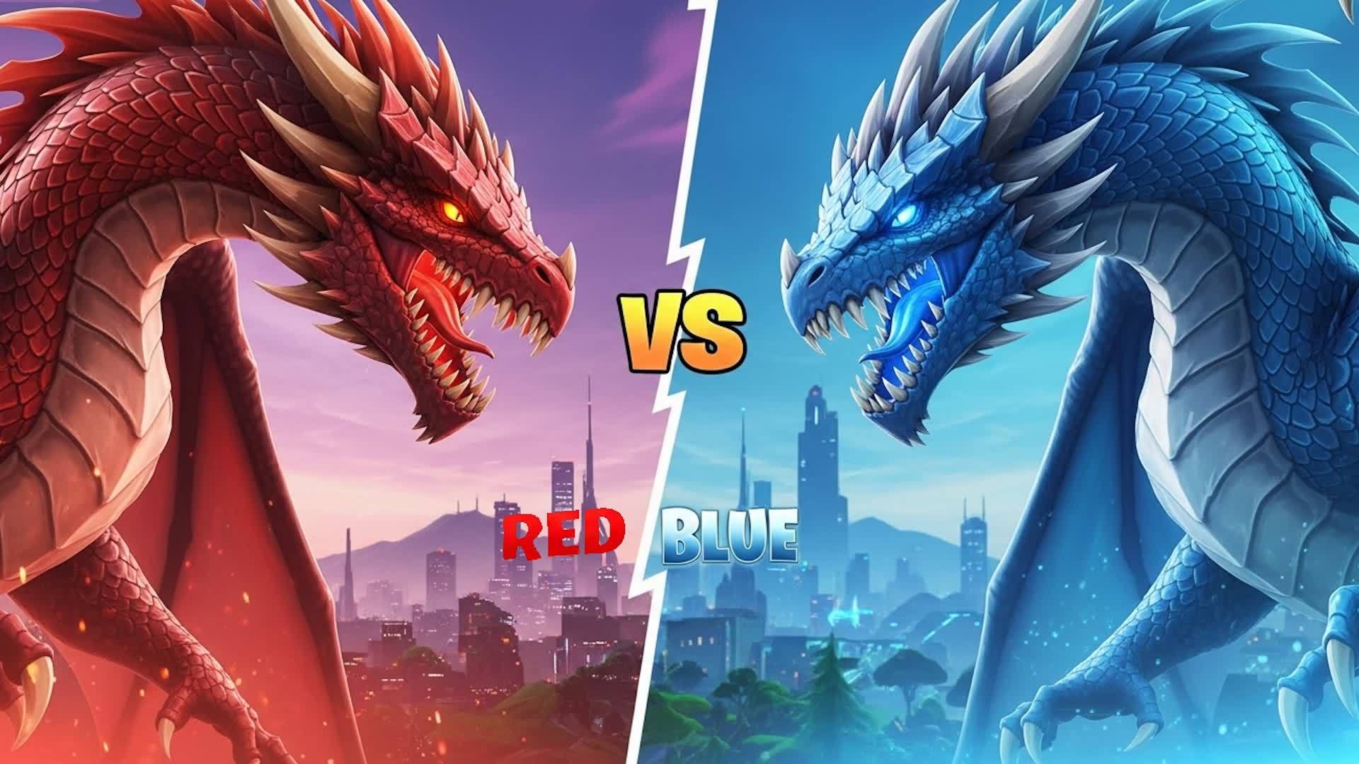 🔴 RED DRAGON VS BLUE DRAGON 🔵