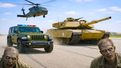 🧟ZOMBIE VS MILITARY TRAP DEFENSE 🪖