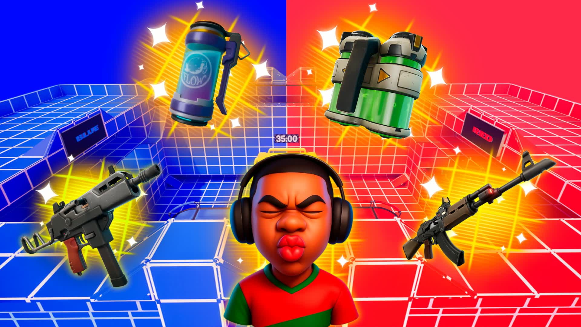 SUPER AMAZING RED VS BLUE 🔴🔵