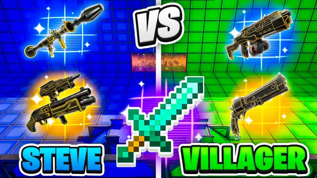 STEVE VS VILLAGER🔵🔴