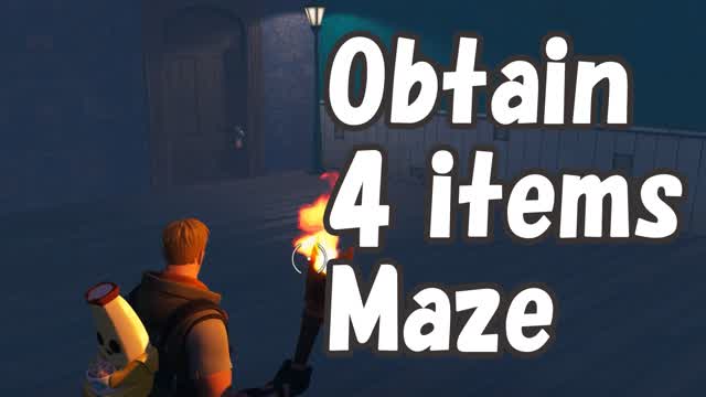 Obtain 4 items to clear the maze