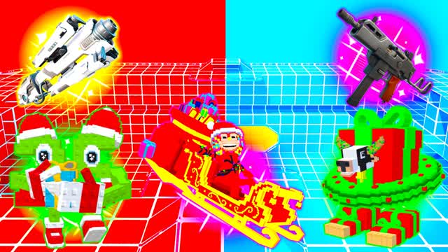 MEGA RED VS BLUE🔴🔵 [CUSTOM WEAPONS]