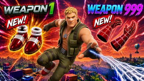 MEGA ALL GUNS GUN GAME SPIDERMAN WEB