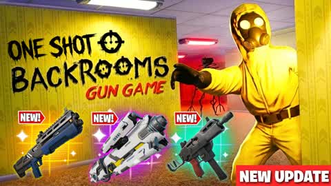 BACKROOMS GUN GAME🎯ONE SHOT🎯WITH BOTS