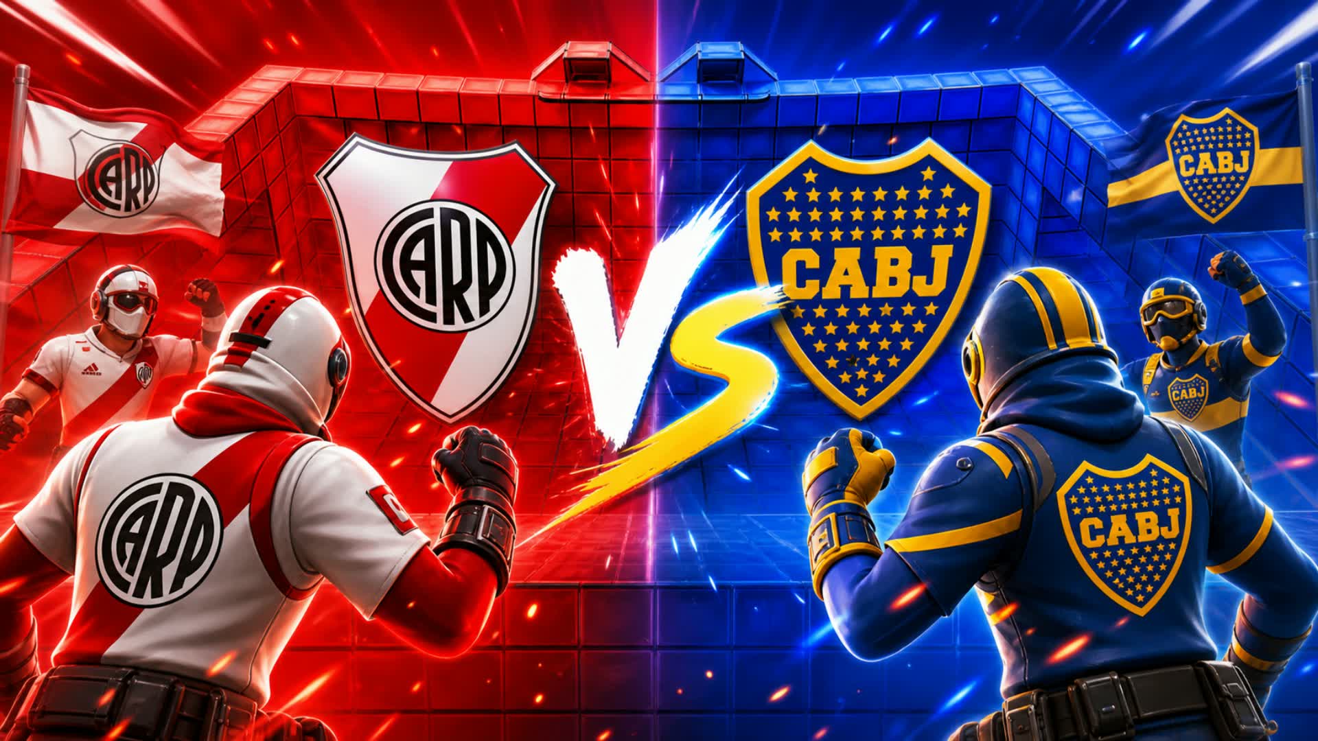 RIVER VS BOCA JRS CRAZY RED VS BLUE
