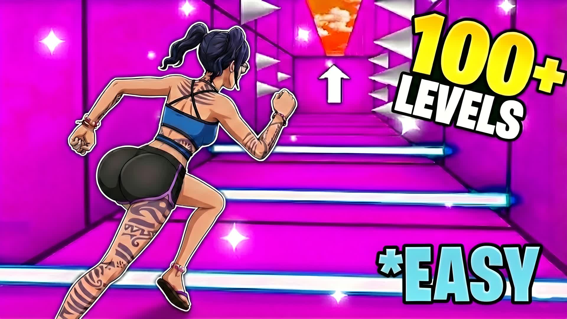 ⭐ 100 LEVELS OF PARKOUR ⭐ VERY EASY 8267-5588-6030 by vynex - Fortnite