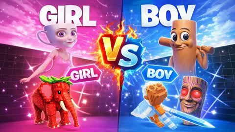 💙 BOYS VS GIRLS BRAINROT FFA 💖
