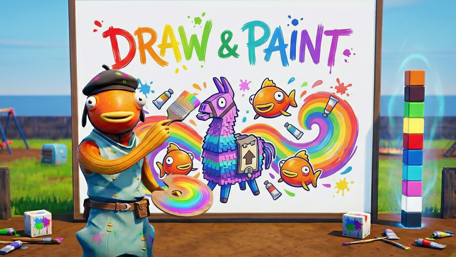 描いたり塗ったり