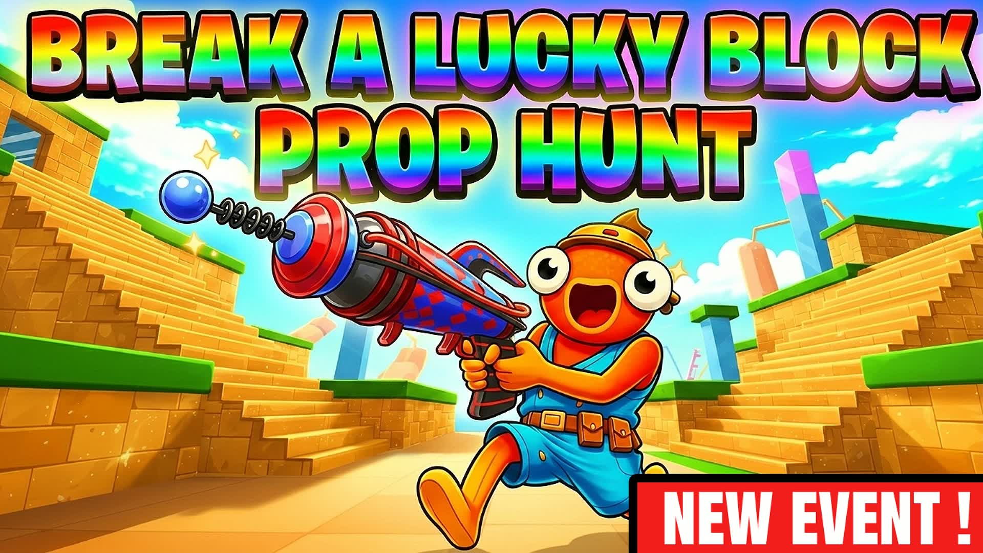BREAK A LUCKY BLOCK PROP HUNT ESCAPE