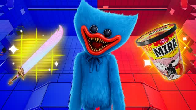 CRAZY HUGGY RED VS BLUE 🔴🔵