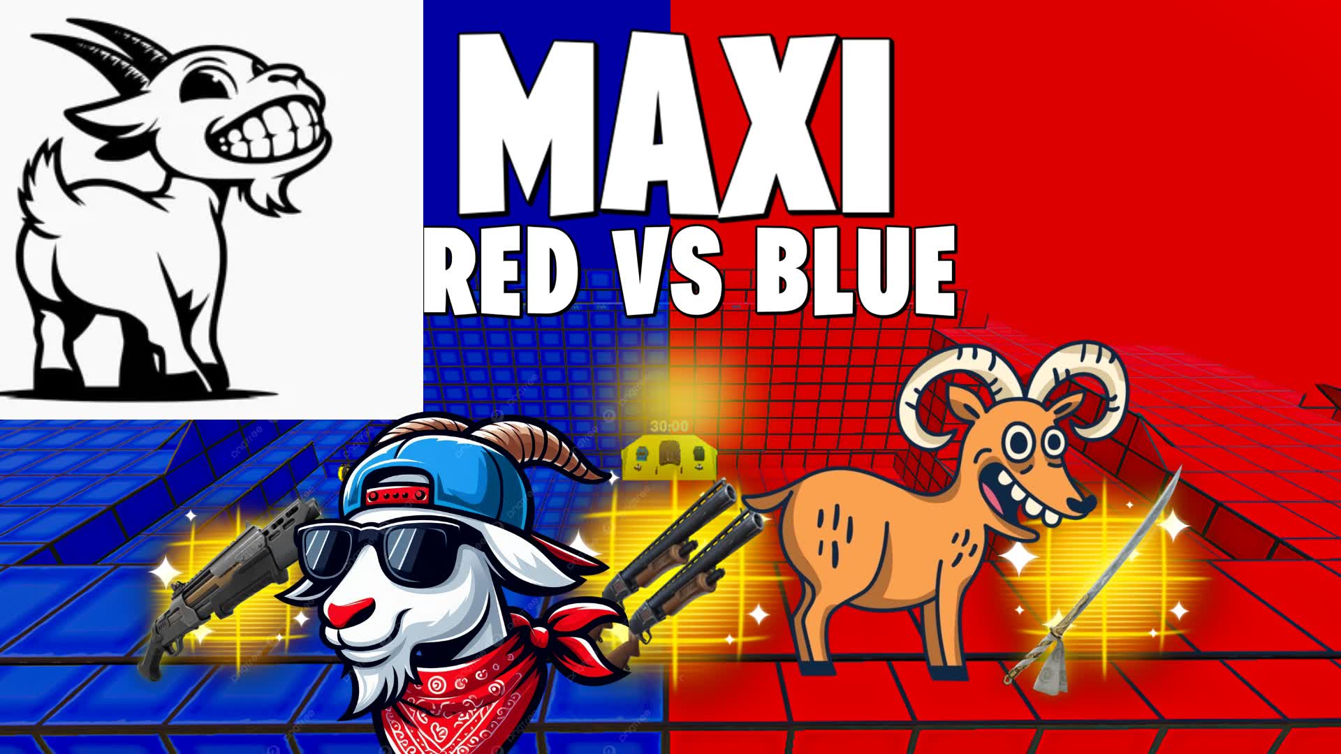 RED VS BLUE MAXI GOAT 🔴🔵