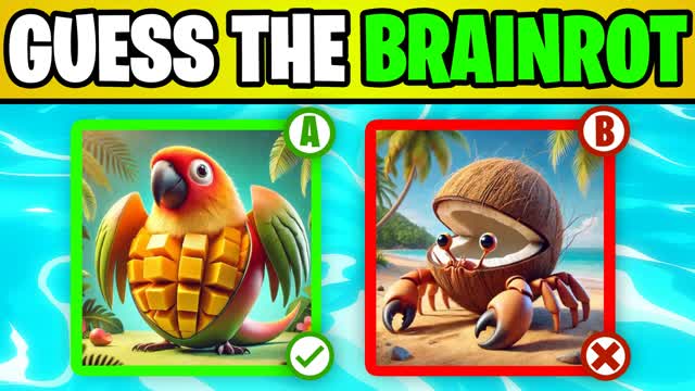 GUESS THE BRAINROT🔍PARKOUR MINIGAME