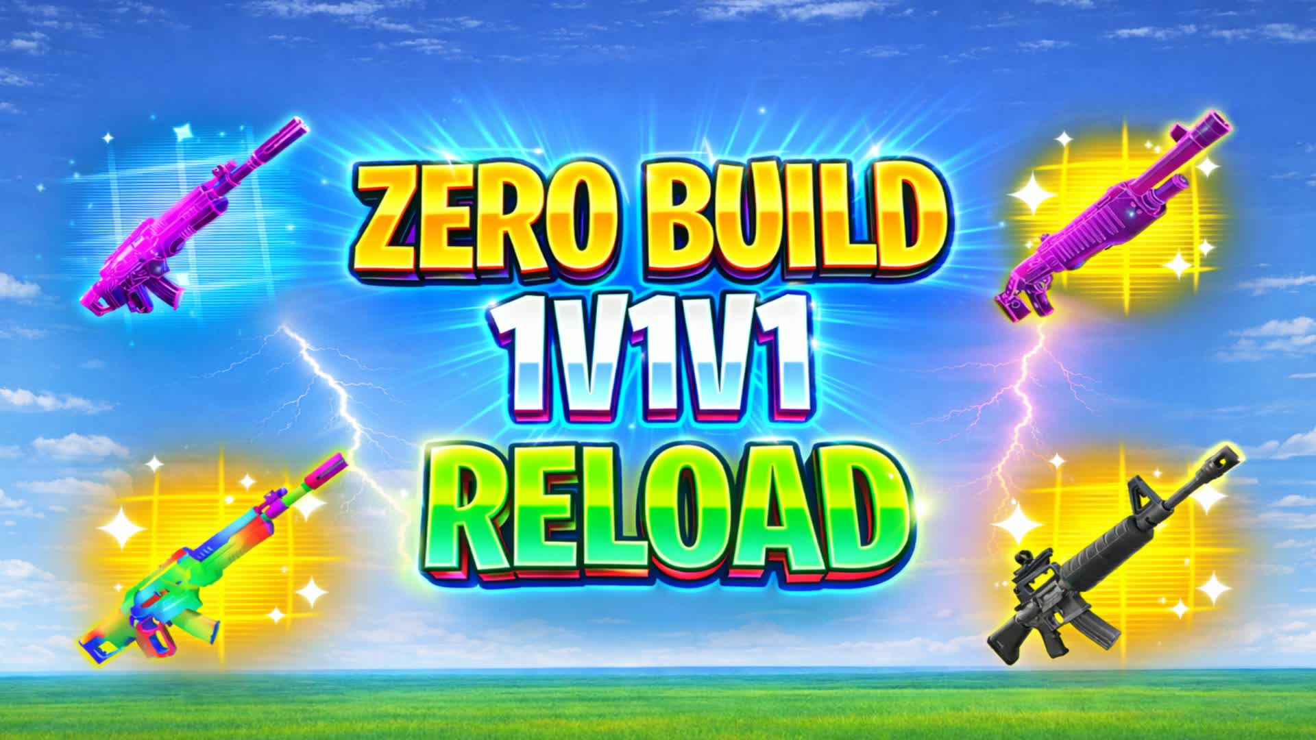 ZERO BUILD 1V1V1 RELOAD!!!