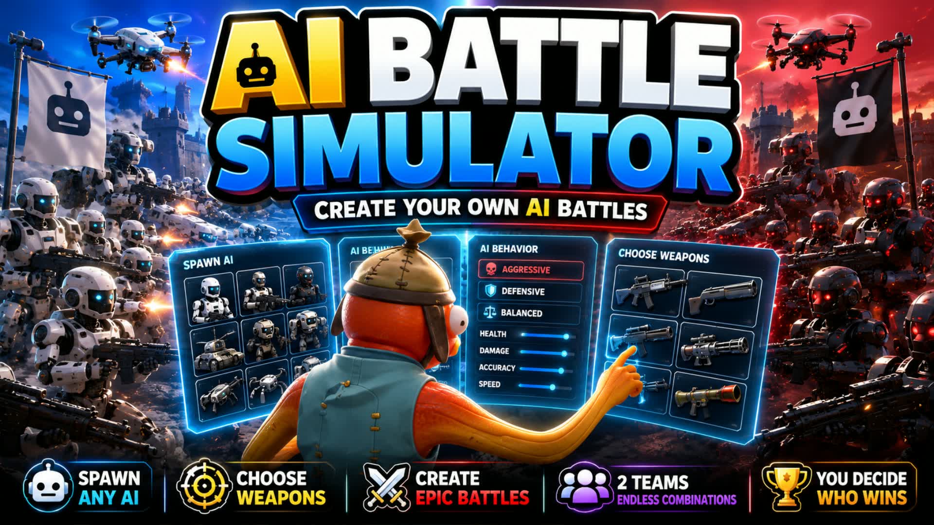 CUSTOM AI BATTLE SIMULATOR