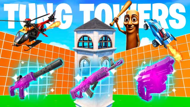 TUNG TUNG TOWERS - 1V1 ALL GUNS & DRIVES