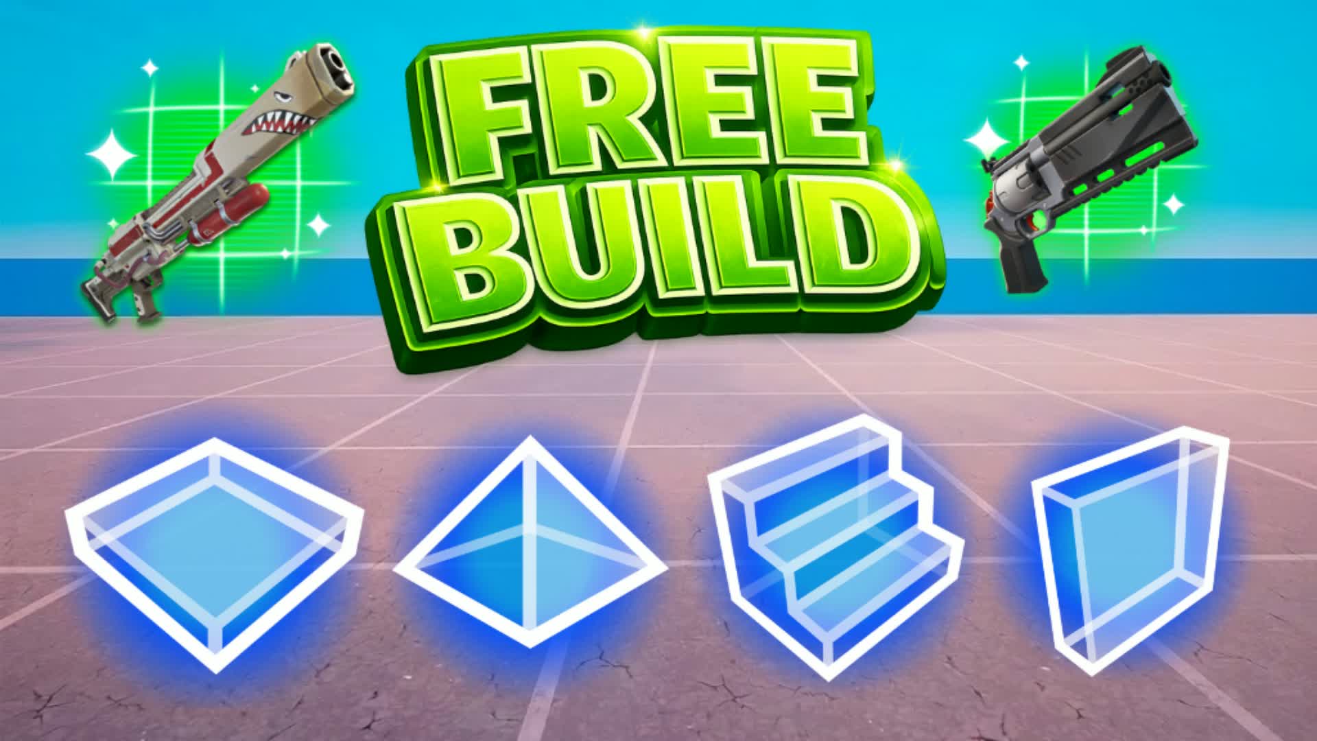 FREE BUILD 1V1V1リアルスティックFFA