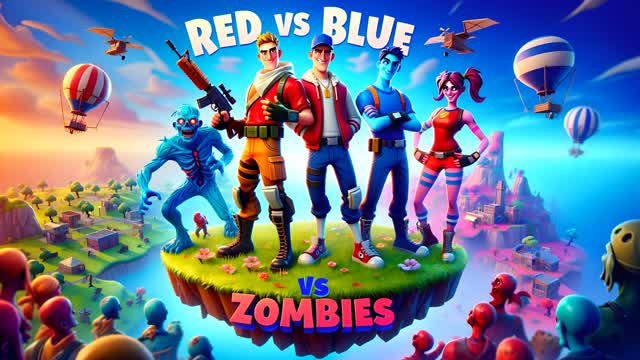 🧟ZOMBIES VS RED VS BLUE
