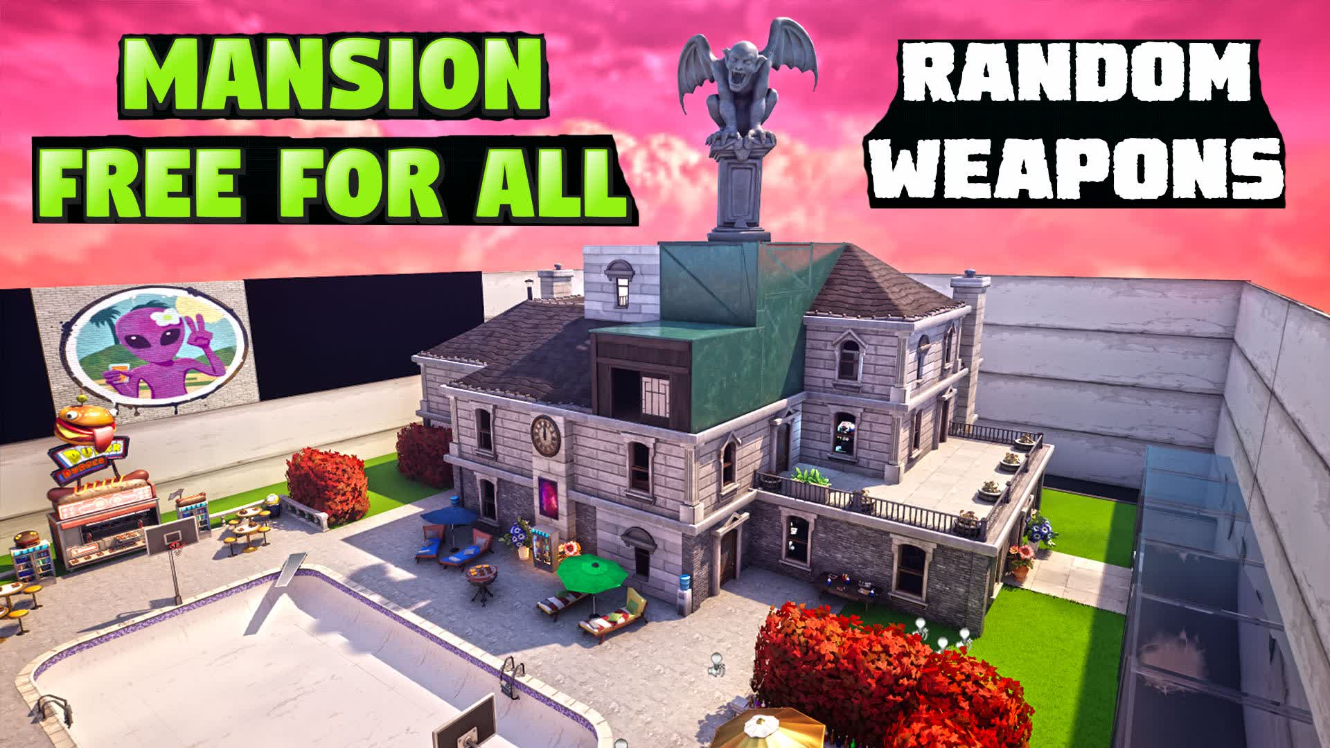 🏰 MANSION FFA - RANDOM WEAPONS 🎲