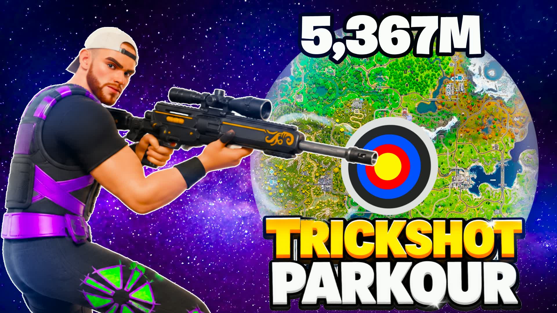 MEGA TRICKSHOT PARKOUR🎯100+LEVELS