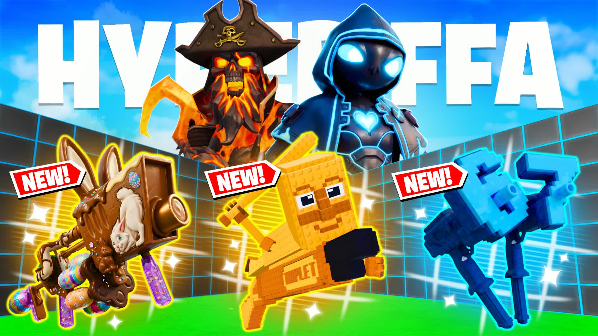 ハイパー 1V1 FFA - 全銃＆乗り物