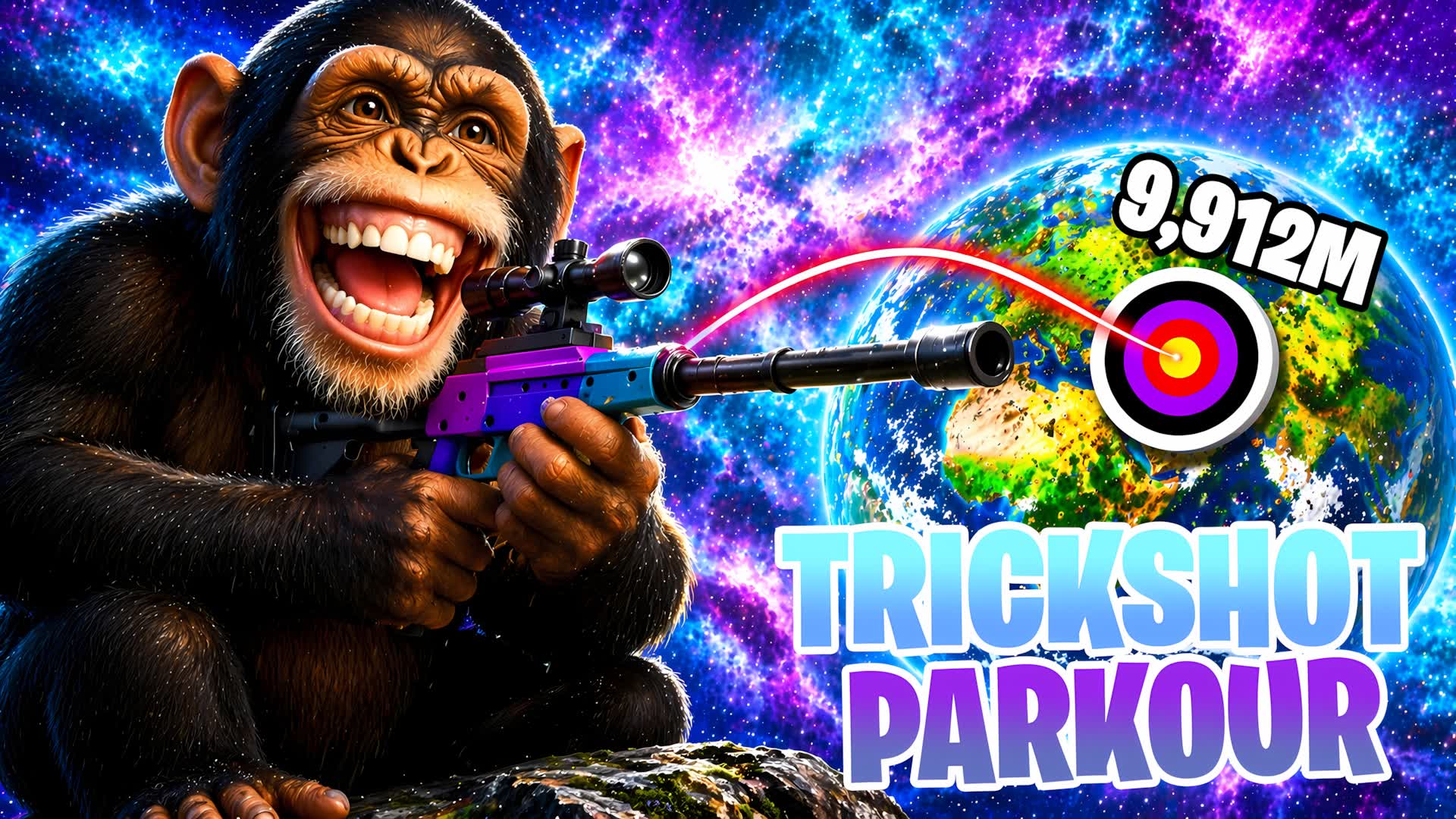 TRICKSHOT PARKOUR🎯+100 LEVELS CRAZYS