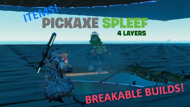 Pickaxe Spleef (4 Layers & Items)