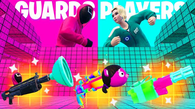 GUARDS VS PLAYERS 🐙 SQUID GAME