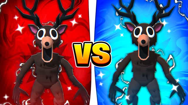 🦌 THE DEER CRAZY RED VS BLUE 🔵🔴