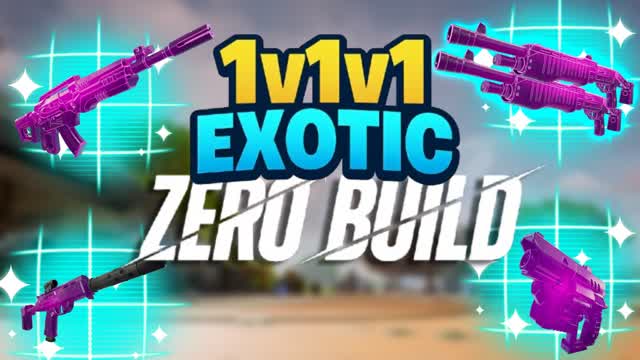 💥1v1v1 EXOTIC ZERO BUILD 1v1 FFA HERO💥