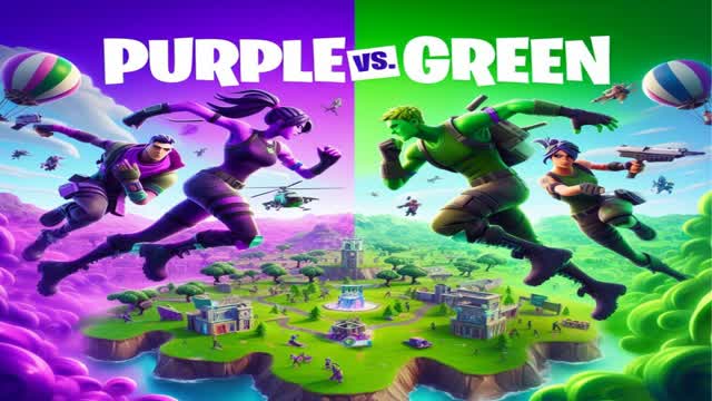 Blocky Purple vs Green