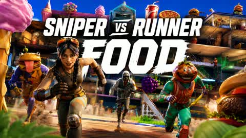 🍔 SNIPER VS RUNNER - FOOD 🍕