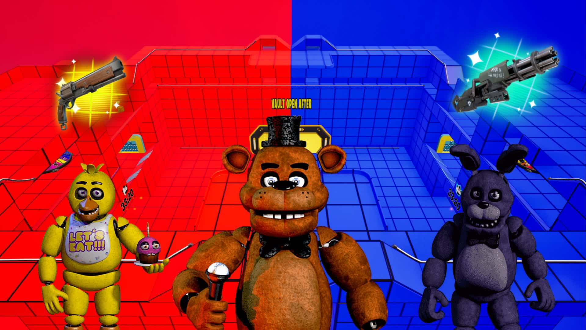 FNAF RED VS BLUE 🔴🔵