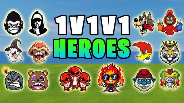 🦸1v1v1 Heroes Realistics