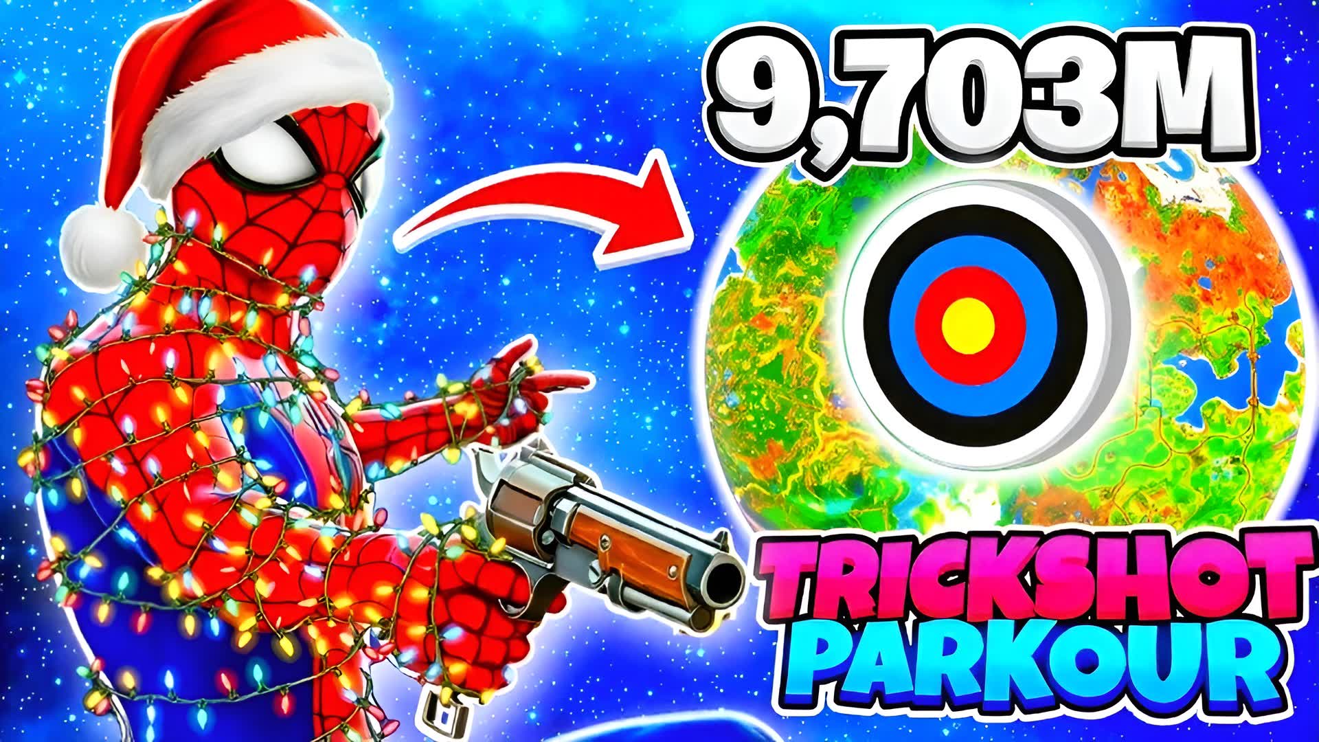 SUPER TRICKSHOT PARKOUR 100+🎯 EASY