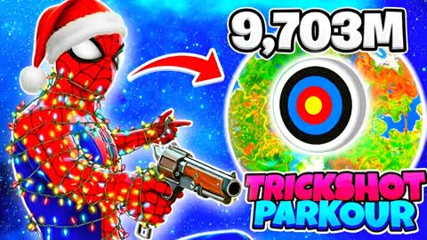 SUPER TRICKSHOT PARKOUR 100+🎯 EASY