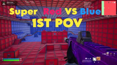 1st pov Super red Vs blue